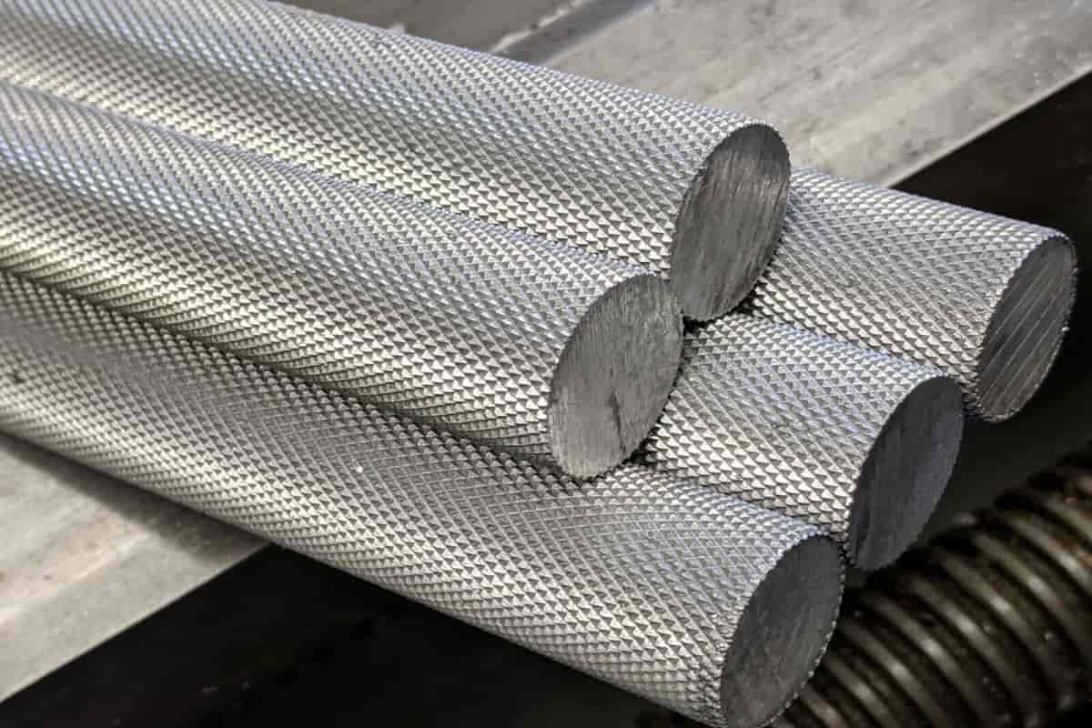  Knurled Steel Bar; Stainless Carbon Types Providing Better Grip 