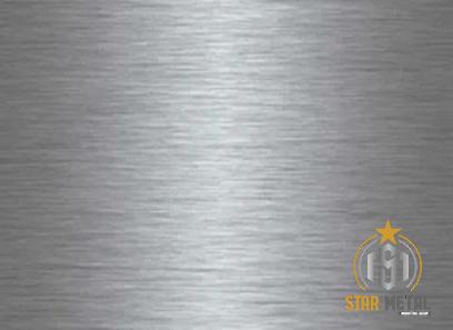 brushed stainless steel sheet with complete explanations and familiarization